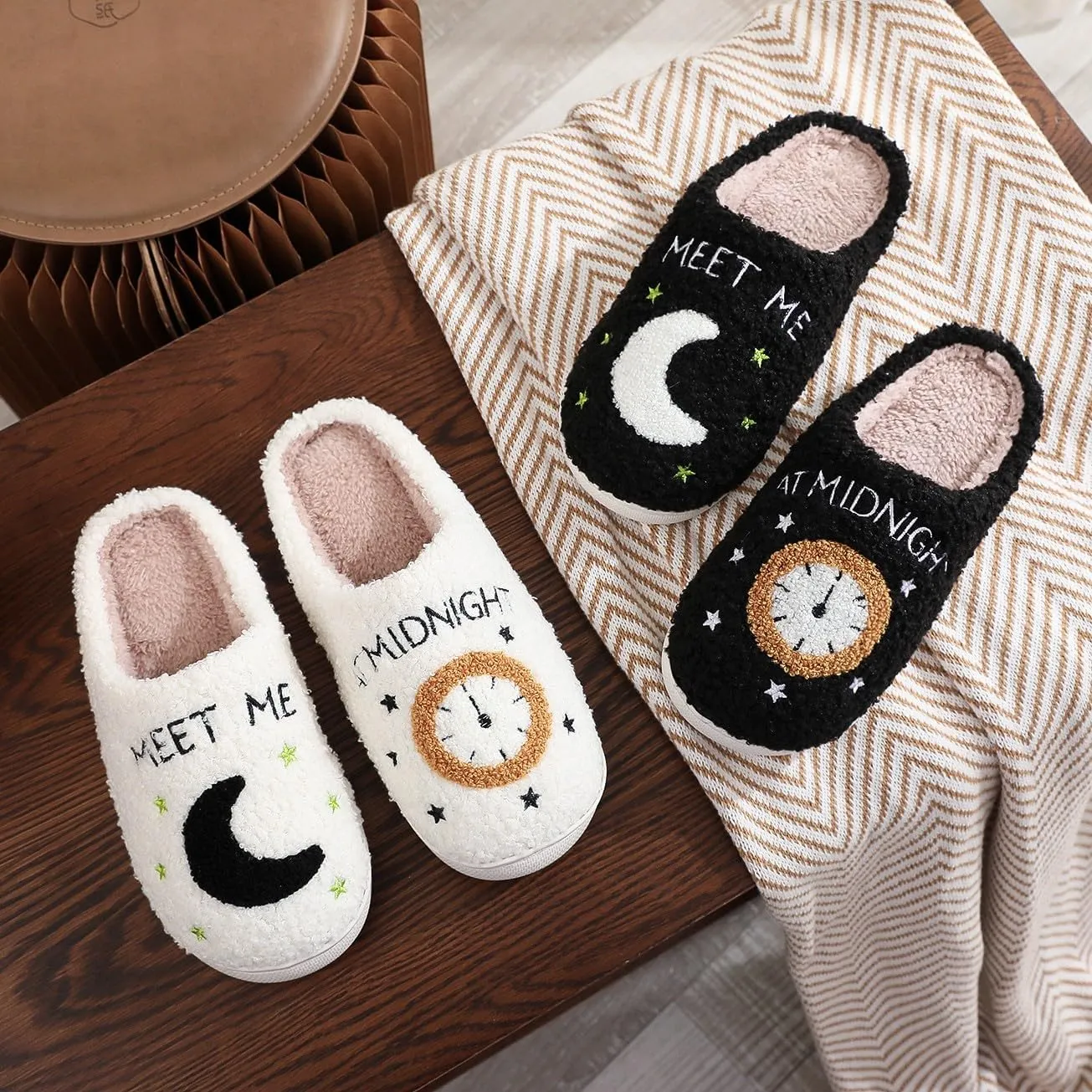 Taylor Slippers for Kids Girls Warm House Slippers Comfy Fur
