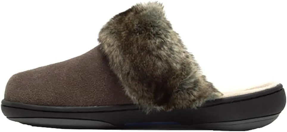 Tempur-Pedic Womens Kensley Scuff Casual Slippers Casual - Black