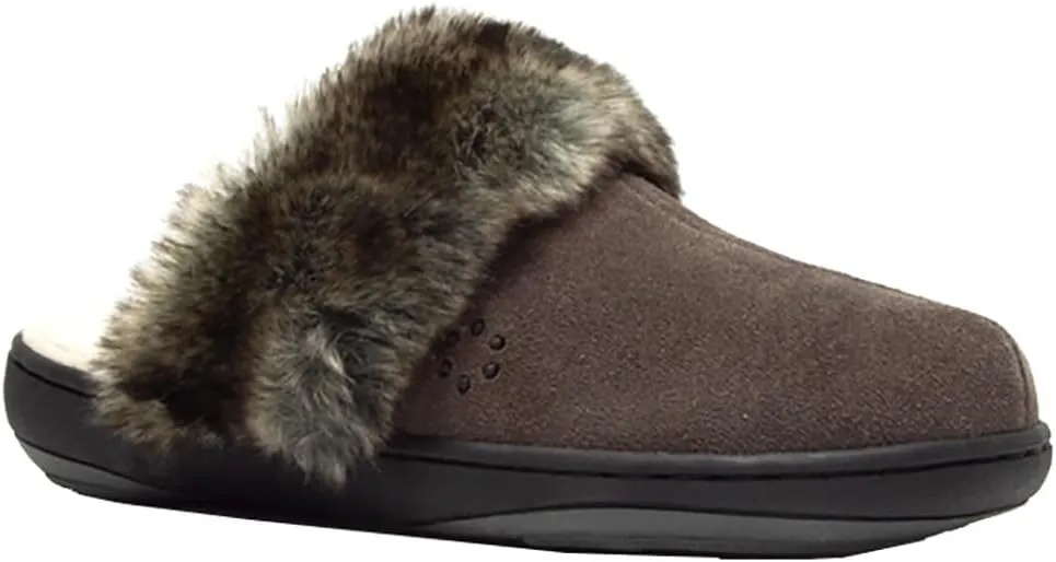 Tempur-Pedic Womens Kensley Scuff Casual Slippers Casual - Black