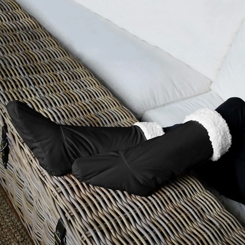 THE COMFY For Your Feet – Soft Sherpa-Lined Slipper Socks As Seen On Shark Tank, Double Layered Non-Skid Sock With Grippers