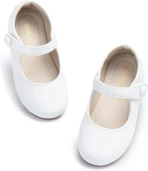 Toddler Flower Girl Dress Shoes - Little Girl Mary Janes for Wedding Party