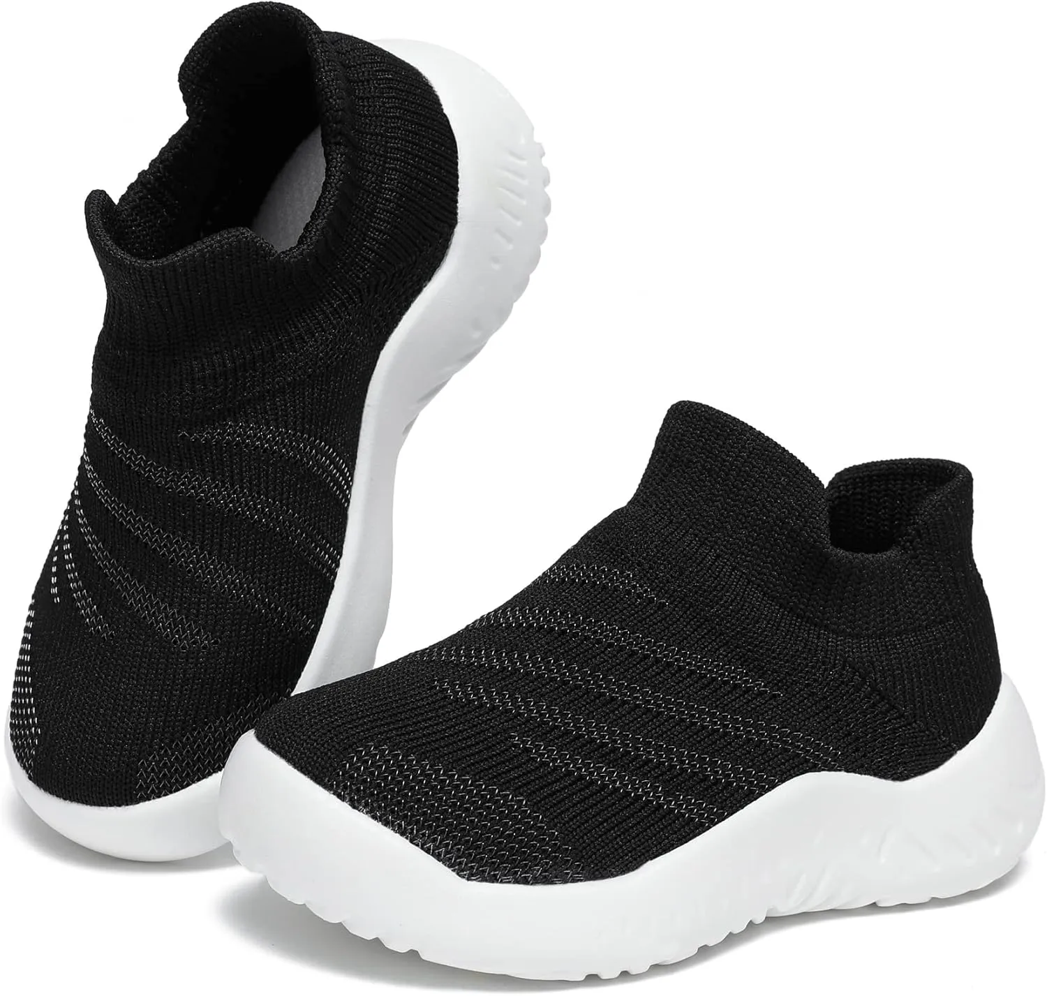 Toddler Sneakers for Baby Boys Girls Slip On Breathable Running Walking Shoes for Little Kids