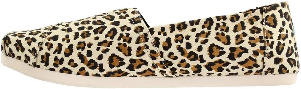 TOMS Alpargata Women's Classic Canvas Leopard Print Flat Espadrille