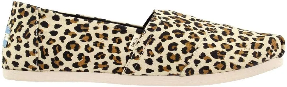 TOMS Alpargata Women's Classic Canvas Leopard Print Flat Espadrille