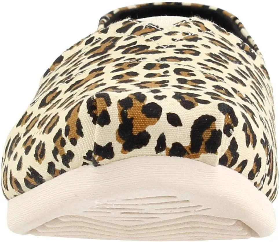 TOMS Alpargata Women's Classic Canvas Leopard Print Flat Espadrille