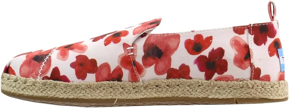 TOMS Womens Deconstructed Alpagarta Slip On Flats Casual - White
