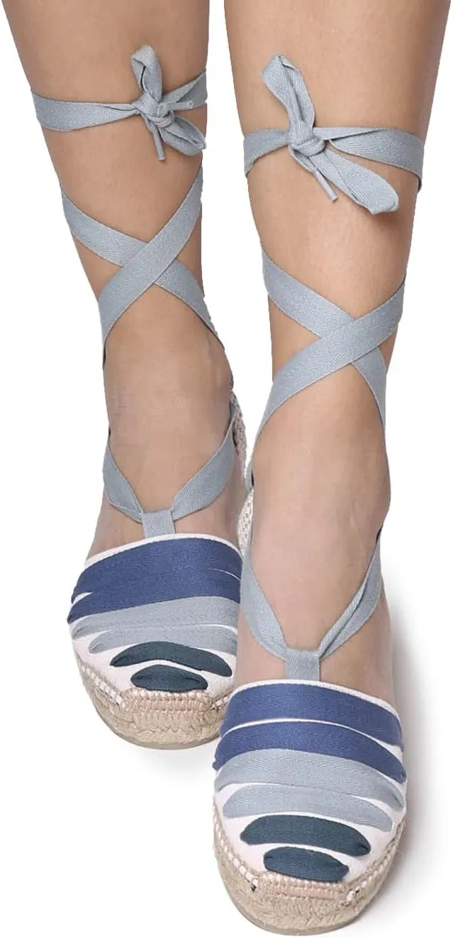TONI PONS Viola Women's Vegan Wedge Espadrille made of cotton canvas.