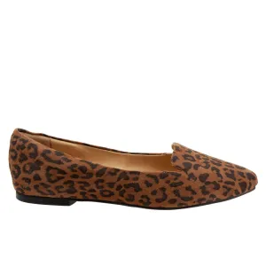 Trotters Harlowe T1707-925 Womens Brown Wide Leather Loafer Flats Shoes