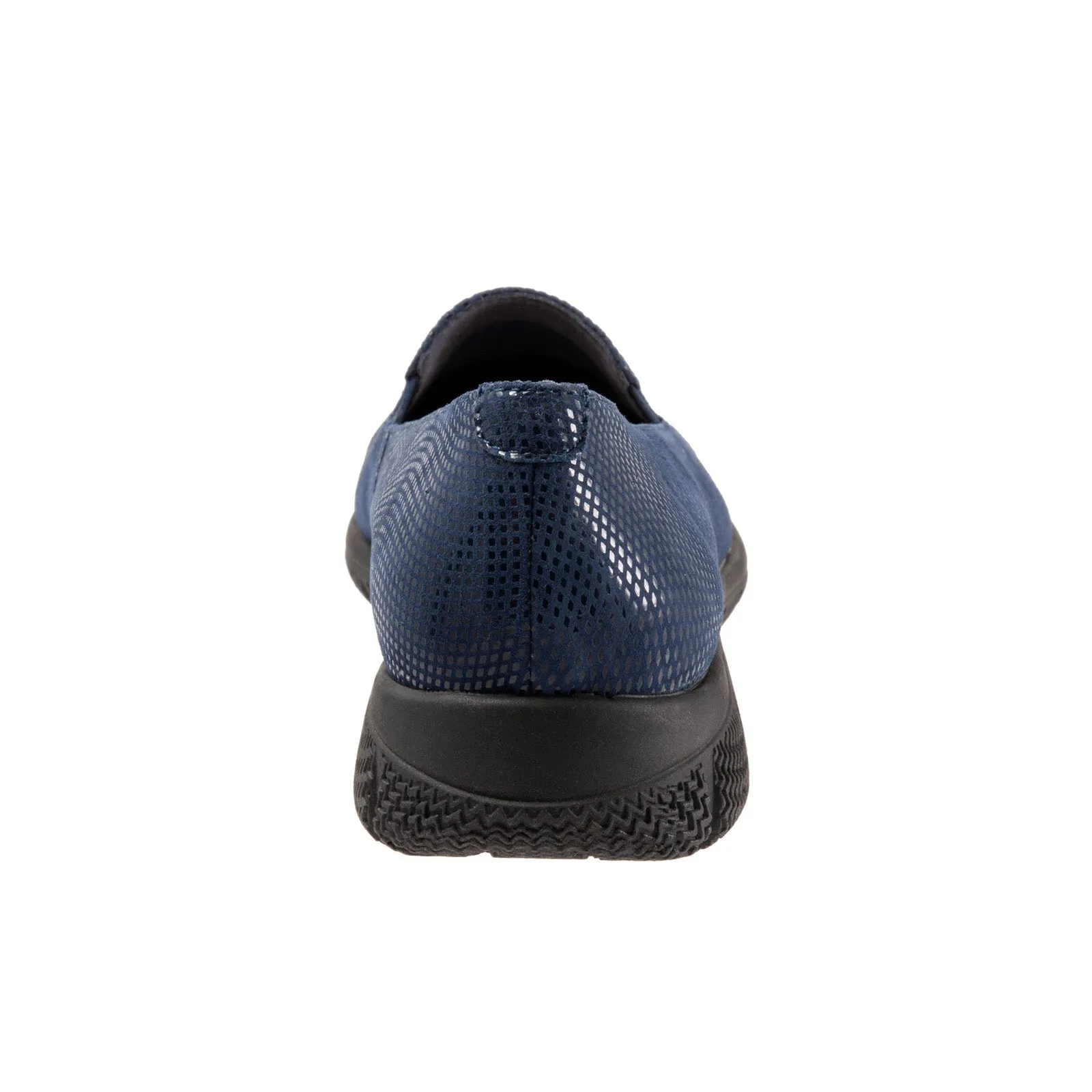 Trotters Universal T2110-406 Womens Blue Narrow Leather Loafer Flats Shoes