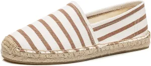 U-lite Women's Espadrilles Slip on Sneakers Womens Canvas Slip on Flats Fashion Canvas Sneakers for Women Loafers Casual Shoes
