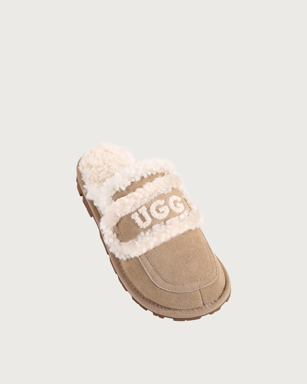 UGG Square Toe  Logo Slipper