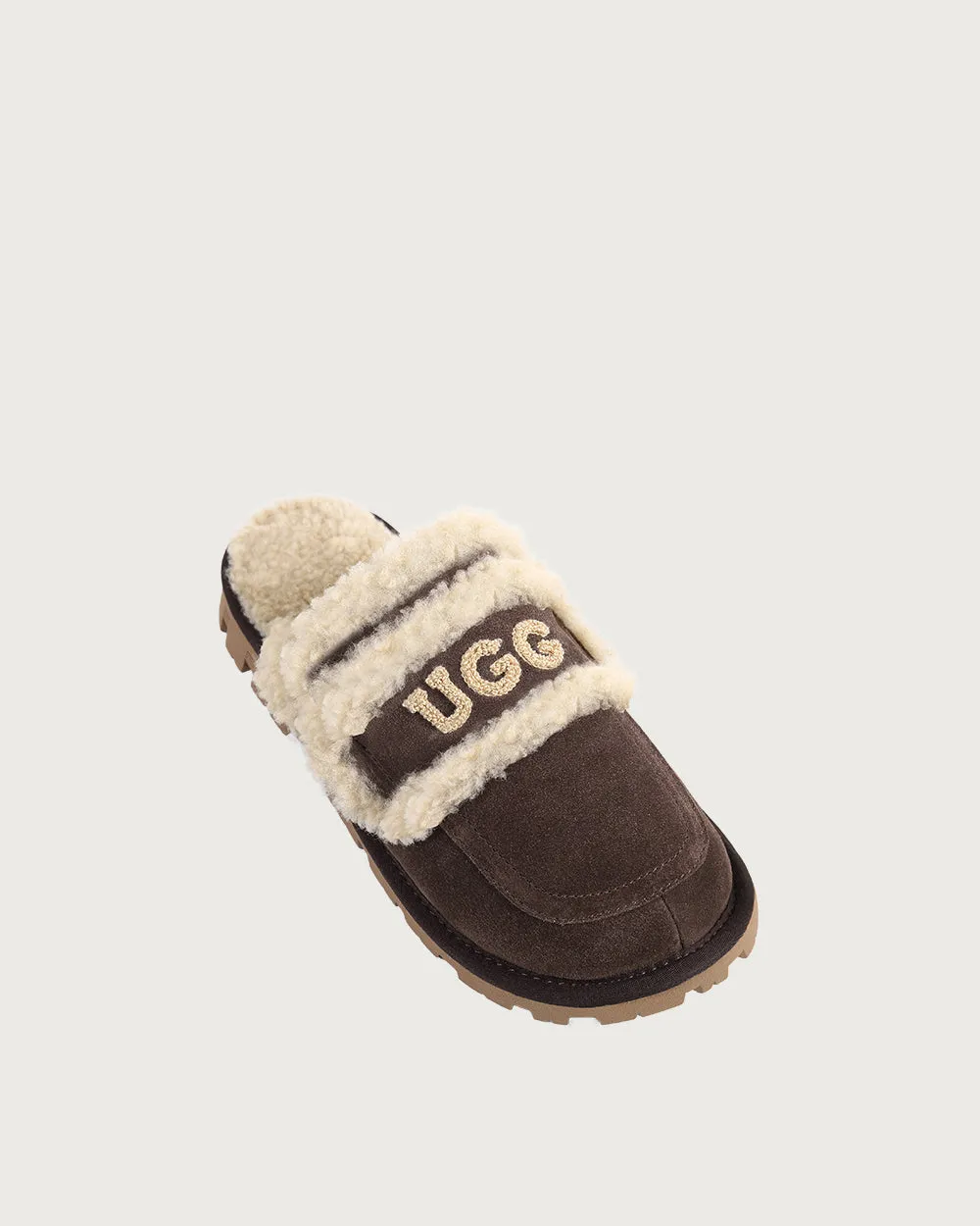 UGG Square Toe  Logo Slipper