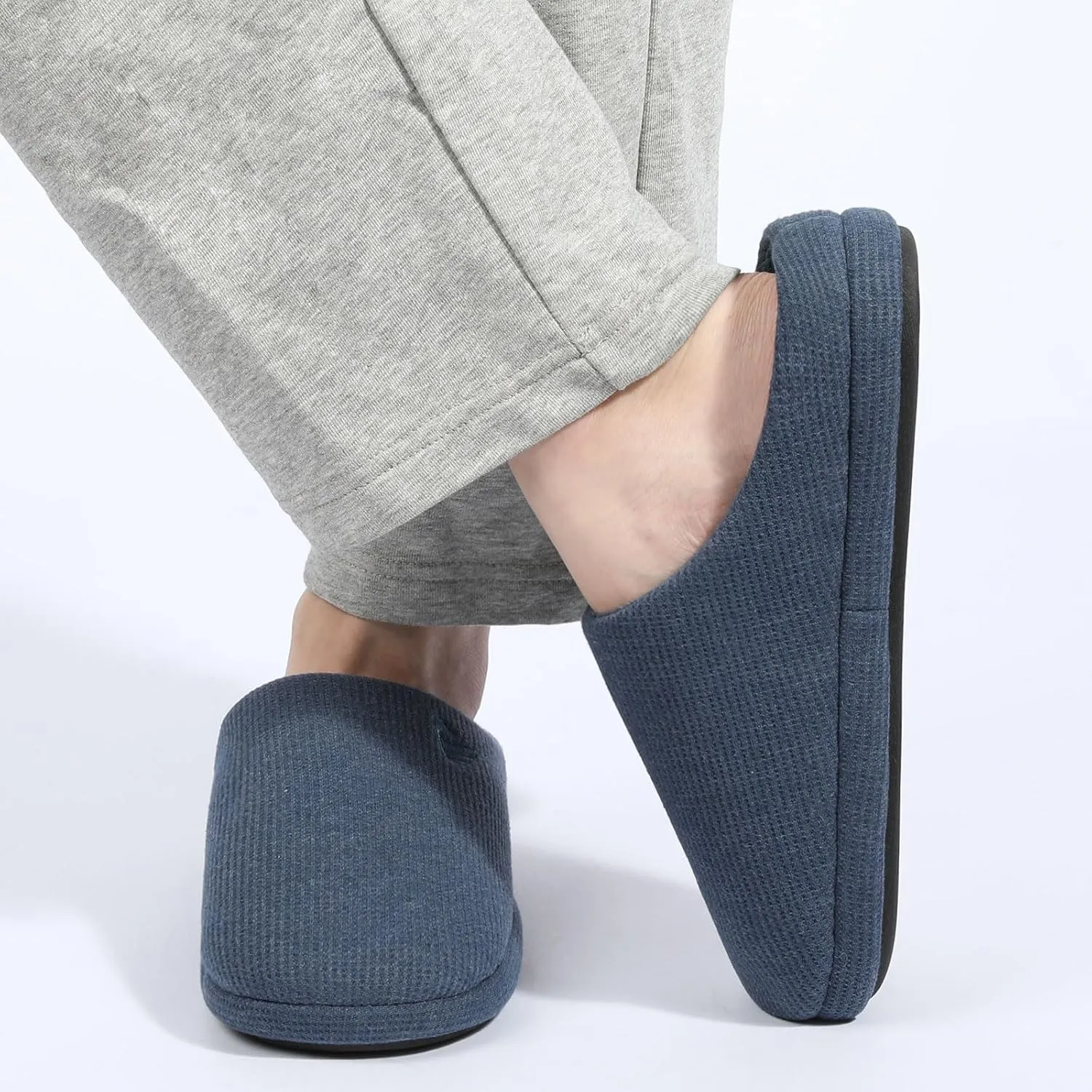 ULTRAIDEAS Men's Comfy Memory Foam Slippers Indoor, House Slippers for Men Non-Slip