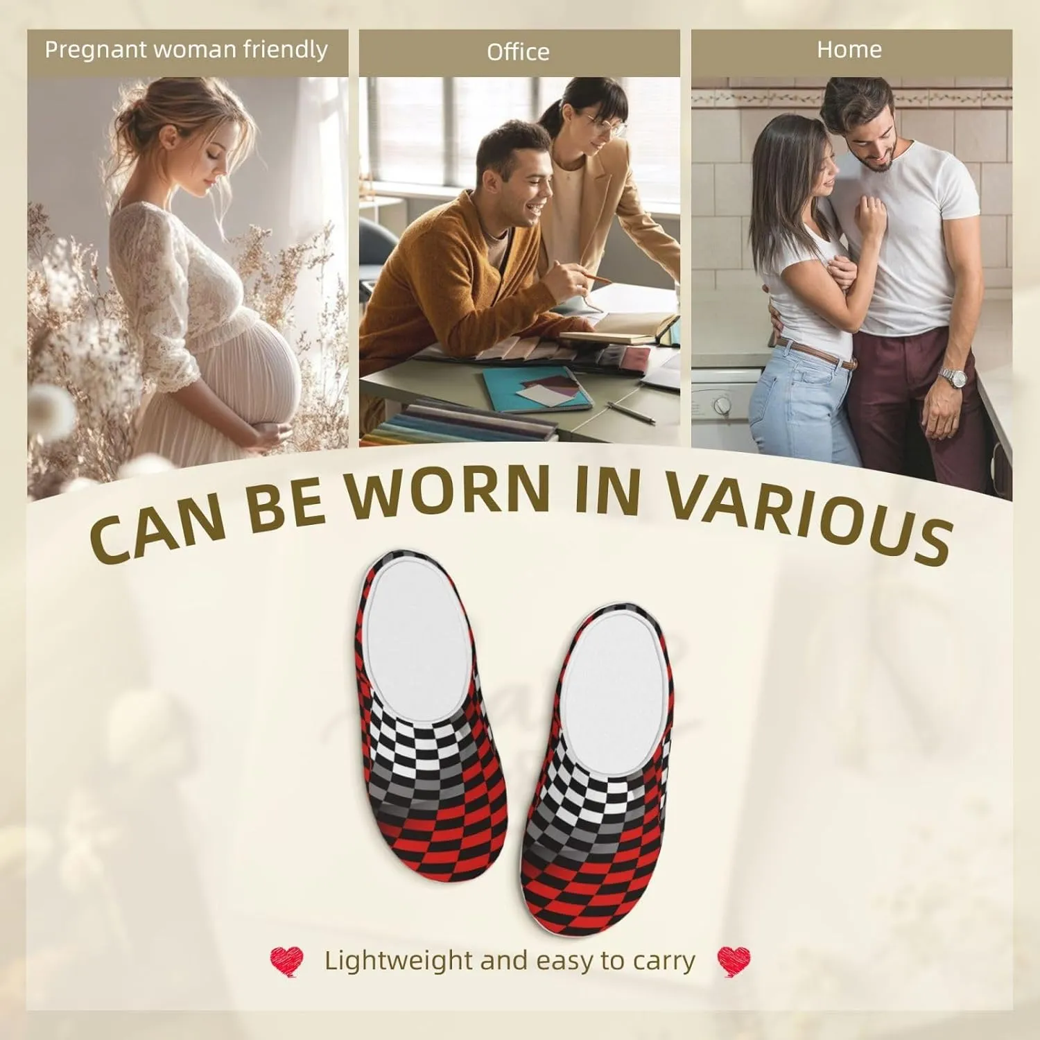 Unisex Slippers Winter Warm Non-Slip Fluffy Slippers Slip-On Plush Slippers House Slippers For Women Men Shoes Gifts