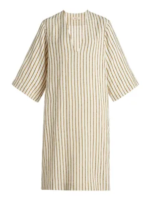 V Neck Stripe Yellow