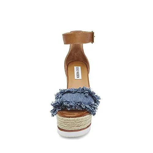 Valley Wedge Sandal Denim Fabric 8 M Us
