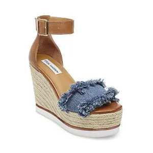 Valley Wedge Sandal Denim Fabric 8 M Us