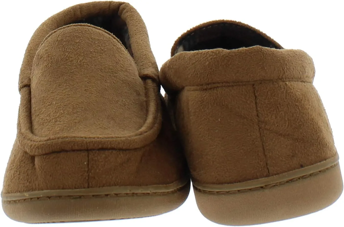 Van Heusen Men's Slippers Comfy Slip-On Micro Suede House with SoftFlannel Lining