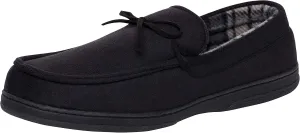 Van Heusen Men's Slippers Comfy Slip-On Micro Suede House with SoftFlannel Lining