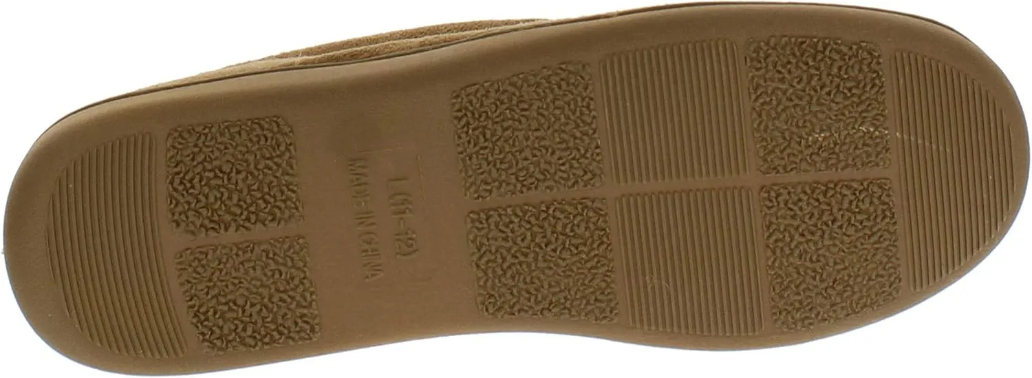 Van Heusen Men's Slippers Comfy Slip-On Micro Suede House with SoftFlannel Lining