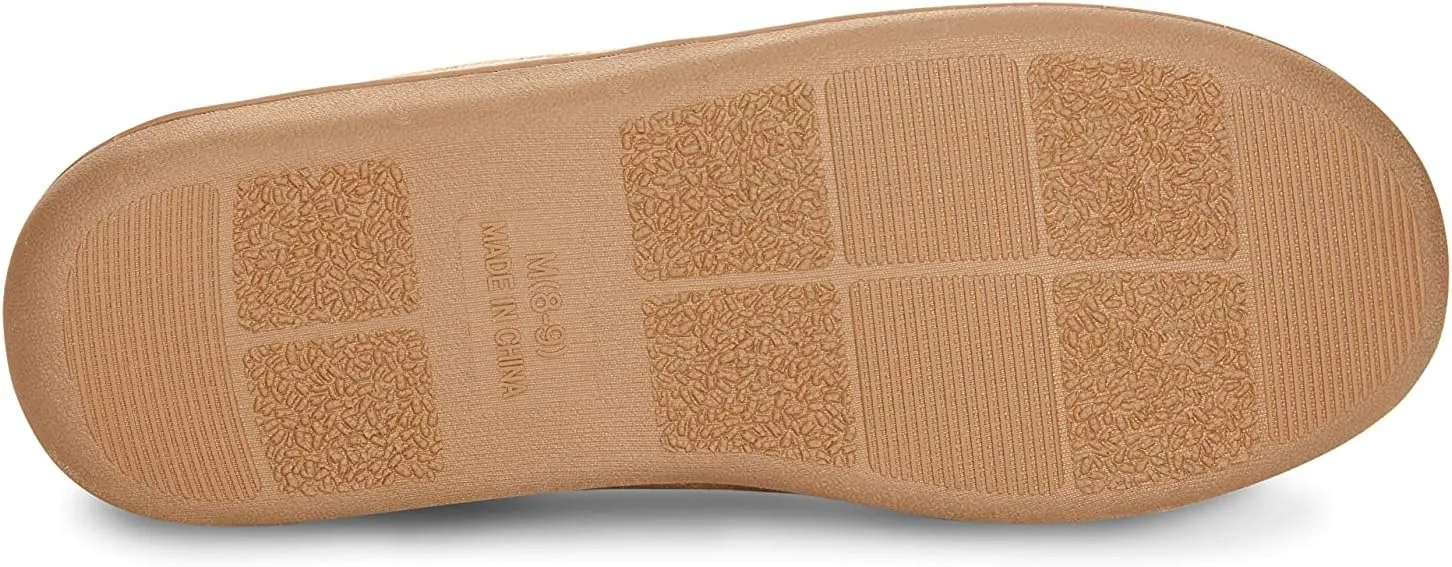Van Heusen Men's Slippers Comfy Slip-On Micro Suede House with SoftFlannel Lining
