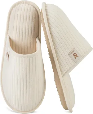 VeraCosy Women's Comfy Scuff Slippers Soft Terry Cloth Memory Foam Home House Shoes