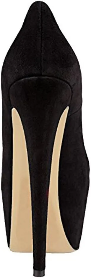 VERISSON Fashionable Slip-on High Heeled Platform Pumps Stiletto Court Shoes for Wedding Dress