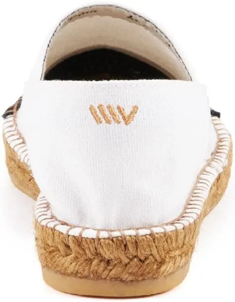 VISCATA Barceloneta Espadrille Canvas Women's Flat Slip On Shoes Handmade in Spain Fashionable Organic Cotton Canvas Lightweight Material with 100% Natural Jute Midsole for All Casual Occasions