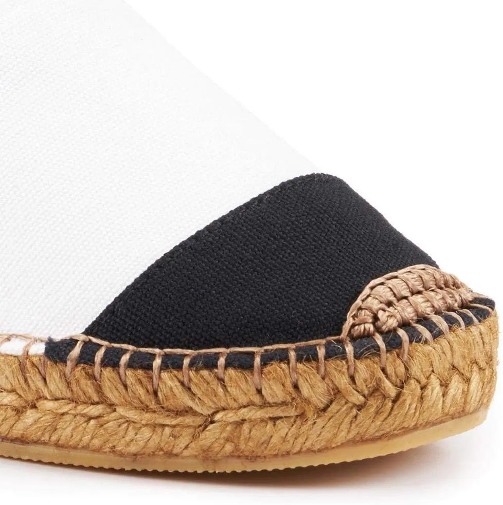 VISCATA Barceloneta Espadrille Canvas Women's Flat Slip On Shoes Handmade in Spain Fashionable Organic Cotton Canvas Lightweight Material with 100% Natural Jute Midsole for All Casual Occasions