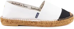 VISCATA Barceloneta Espadrille Canvas Women's Flat Slip On Shoes Handmade in Spain Fashionable Organic Cotton Canvas Lightweight Material with 100% Natural Jute Midsole for All Casual Occasions