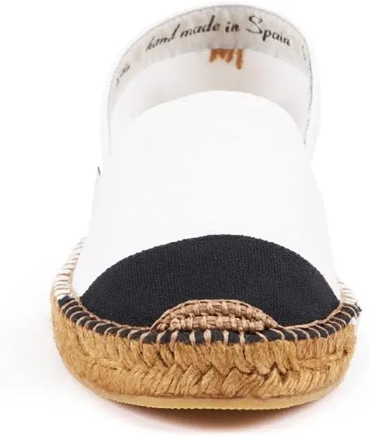 VISCATA Barceloneta Espadrille Canvas Women's Flat Slip On Shoes Handmade in Spain Fashionable Organic Cotton Canvas Lightweight Material with 100% Natural Jute Midsole for All Casual Occasions