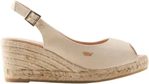 VISCATA Gavina Canvas Slingback Wedge with Ankle Strap Handmade 2 ½” Heel Women's Sandals with Breathable Organic Cotton Canvas and 100% Natural Jute Midsole for all Casual Occasions