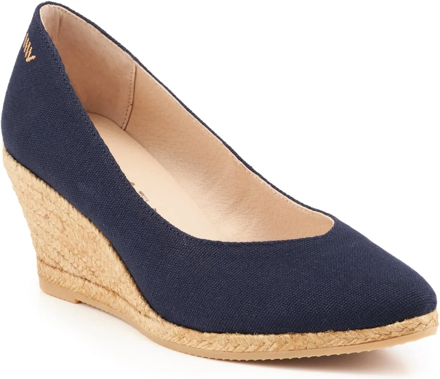 VISCATA Roses Espadrille Canvas Wedges Spain Handmade 2 ½” Heel Woman Wedge Pumps with Organic Cotton Canvas and 100% Natural Jute Midsole for All Occasions: Casual, Work, Party