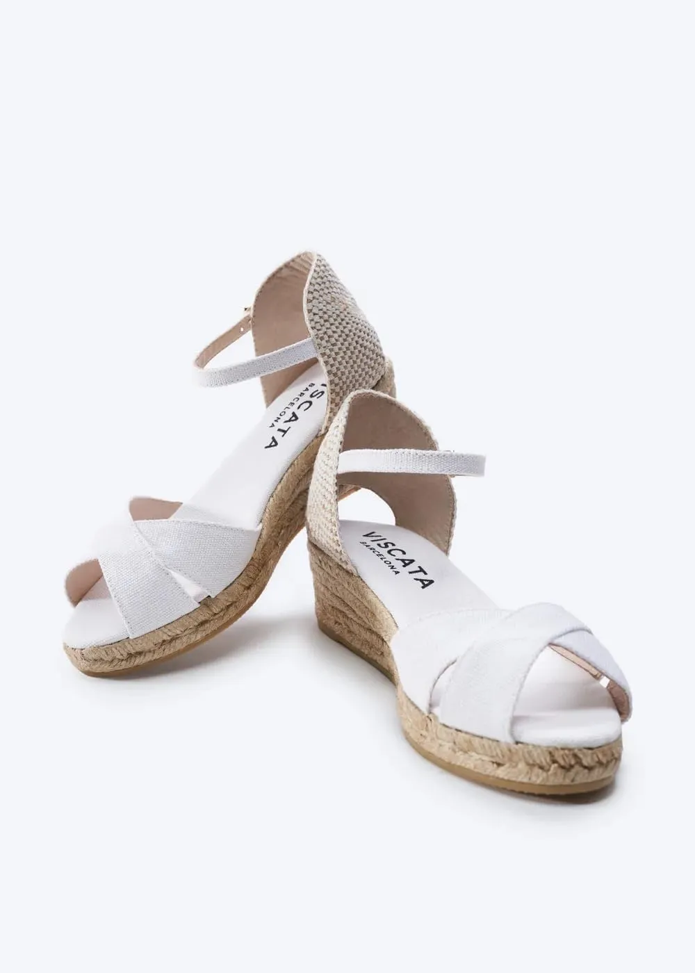VISCATA Salina Canvas Espadrille Sandal Wedges, Comfort and Style for Every Occasion, Size 5-12