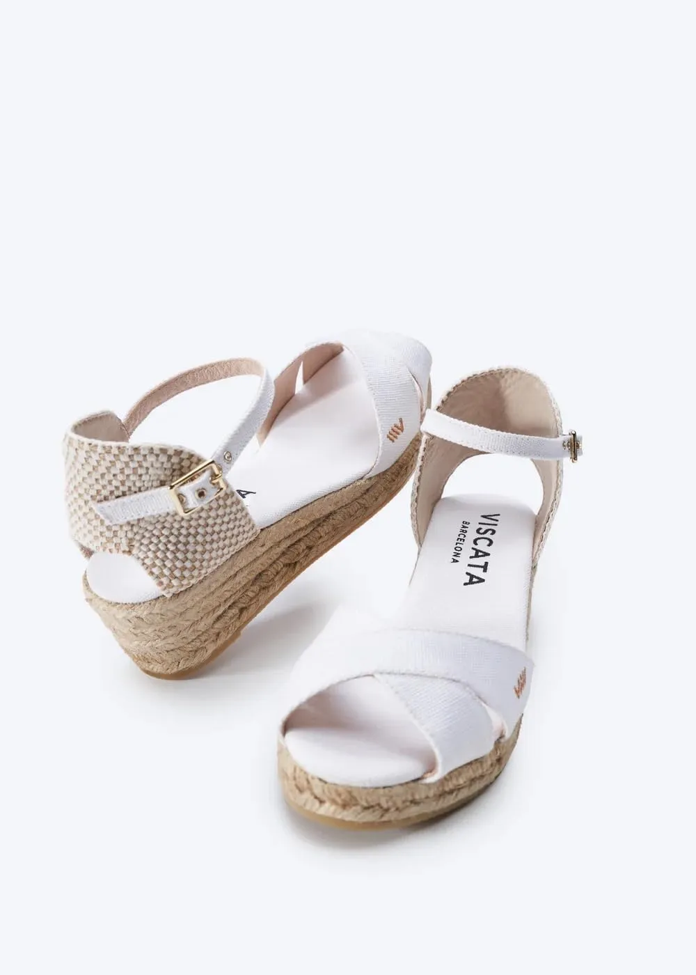 VISCATA Salina Canvas Espadrille Sandal Wedges, Comfort and Style for Every Occasion, Size 5-12