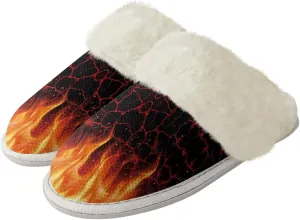 Warm House Slippers for Women Comfy Flannel Lined Winter Slippers with Memory Foam Soles Indoor Outdoor Shoes