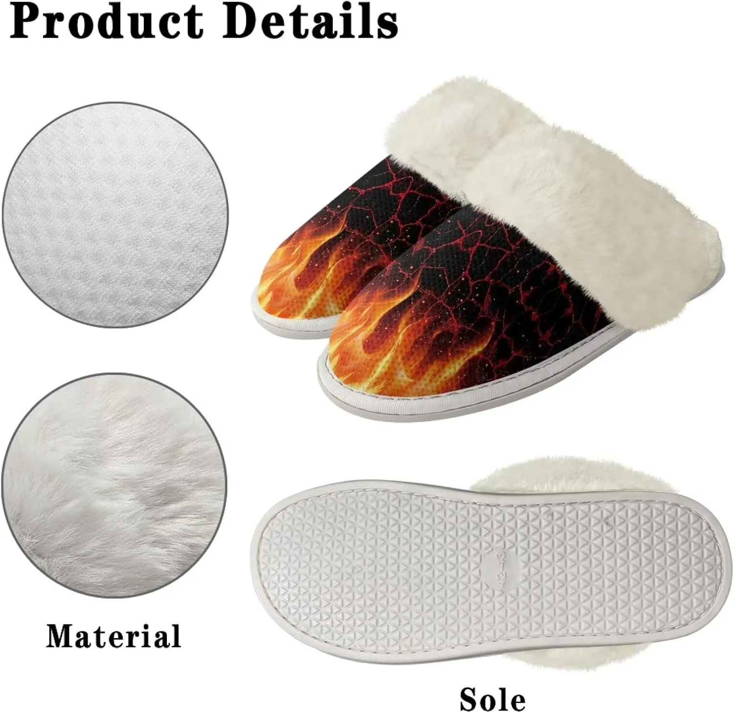 Warm House Slippers for Women Comfy Flannel Lined Winter Slippers with Memory Foam Soles Indoor Outdoor Shoes