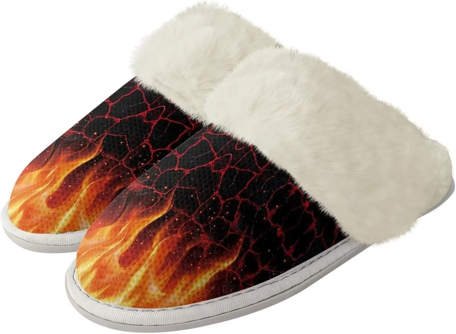 Warm House Slippers for Women Comfy Flannel Lined Winter Slippers with Memory Foam Soles Indoor Outdoor Shoes