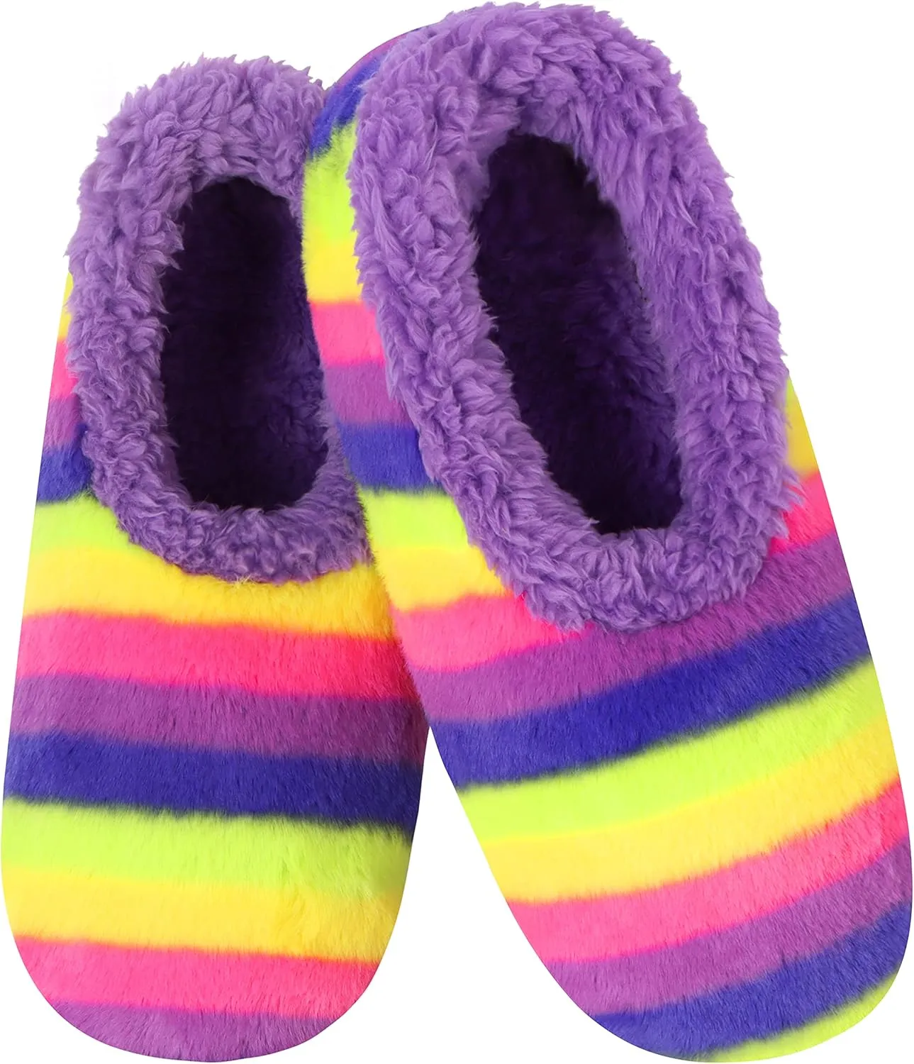 Warm Sherpa-Lined Women's Indoor Slippers | Faux Fur Non-Slip Sole | Ultra-Cozy Pull-On House Shoes | Soft Fleece Lining | All-Season Comfort