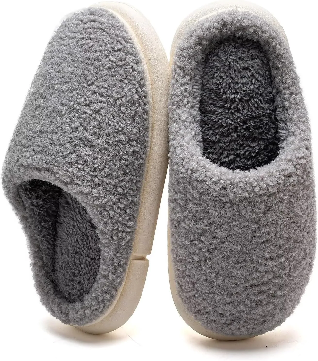 WateLves Women's Pillow Warm Memory Foam Slippers Comfortable Cute House Shoes Lightweight Fuzzy Christmas Slippers