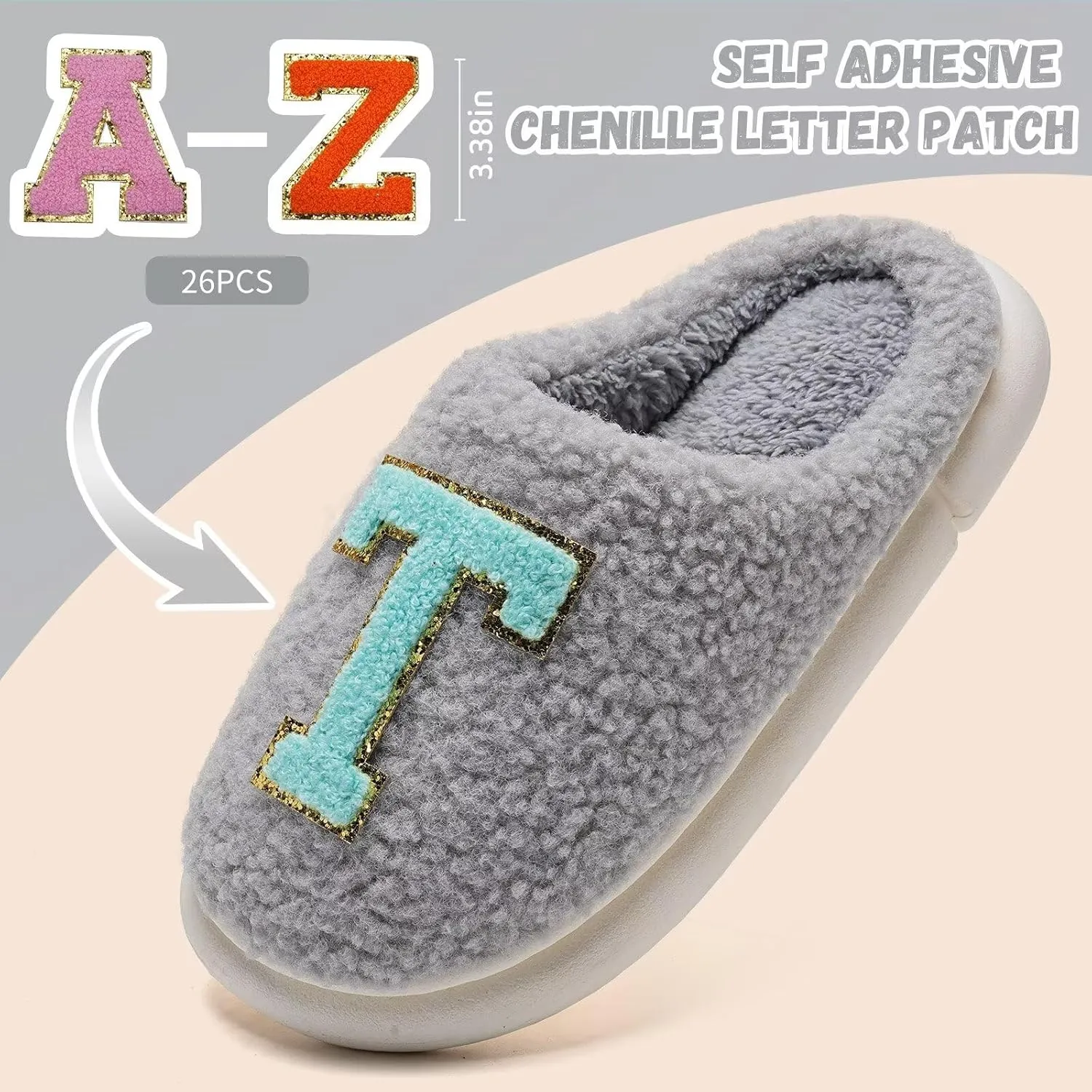 WateLves Women's Pillow Warm Memory Foam Slippers Comfortable Cute House Shoes Lightweight Fuzzy Christmas Slippers