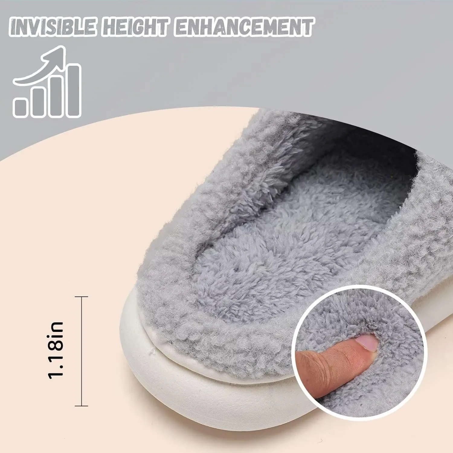 WateLves Women's Pillow Warm Memory Foam Slippers Comfortable Cute House Shoes Lightweight Fuzzy Christmas Slippers