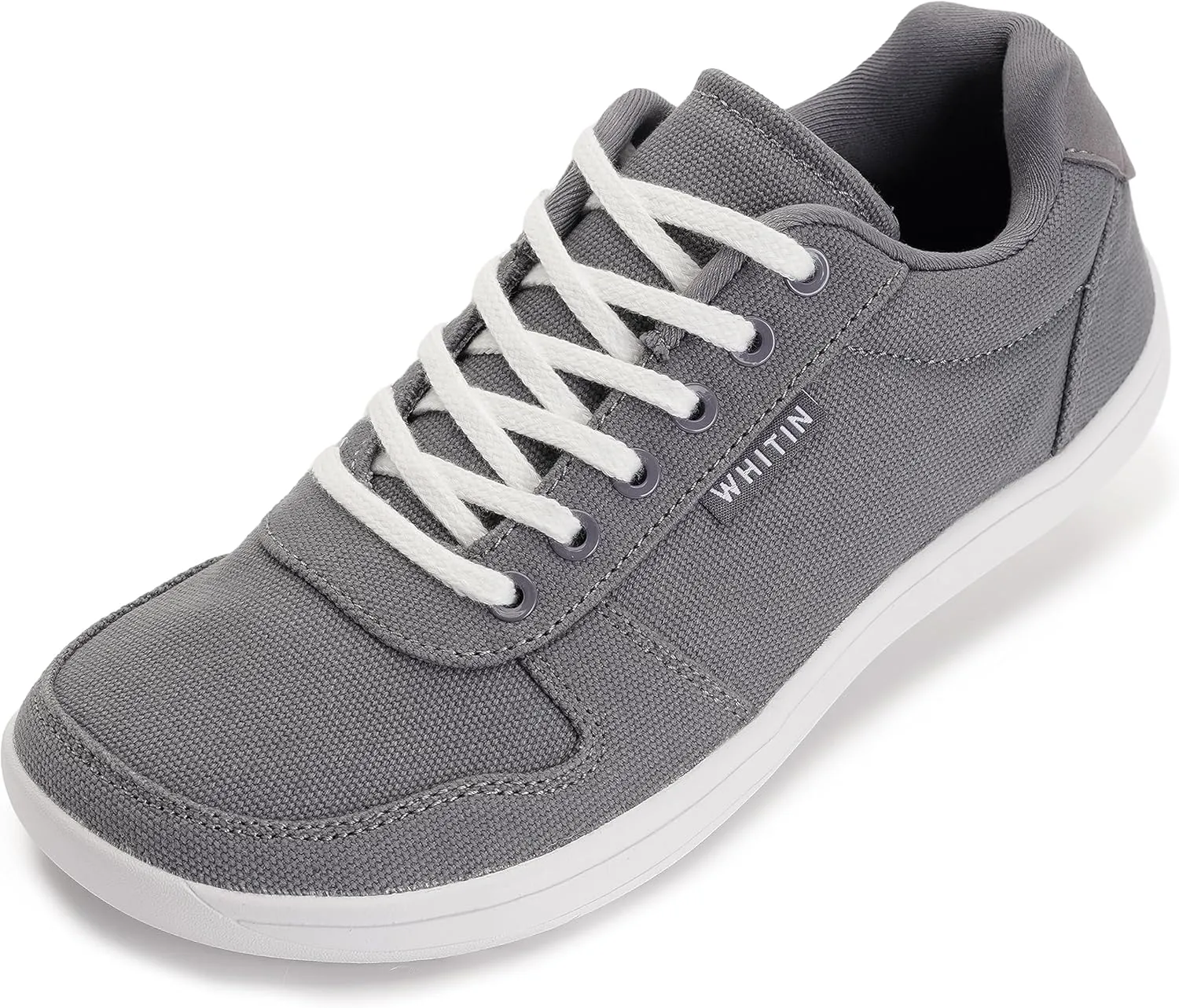 WHITIN Wide Toe Box Barefoot Sneakers for Women | Canvas Minimalist Shoes