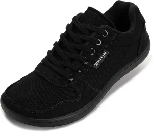 WHITIN Wide Toe Box Barefoot Sneakers for Women | Canvas Minimalist Shoes