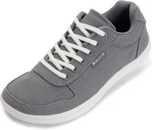 WHITIN Wide Toe Box Barefoot Sneakers for Women | Canvas Minimalist Shoes
