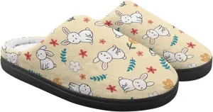 Winter Fluffy Slippers for Girls and Boys, Comfy Warm Scuff Slippers for Walking, Slip On Closed Toe Shoes for Home