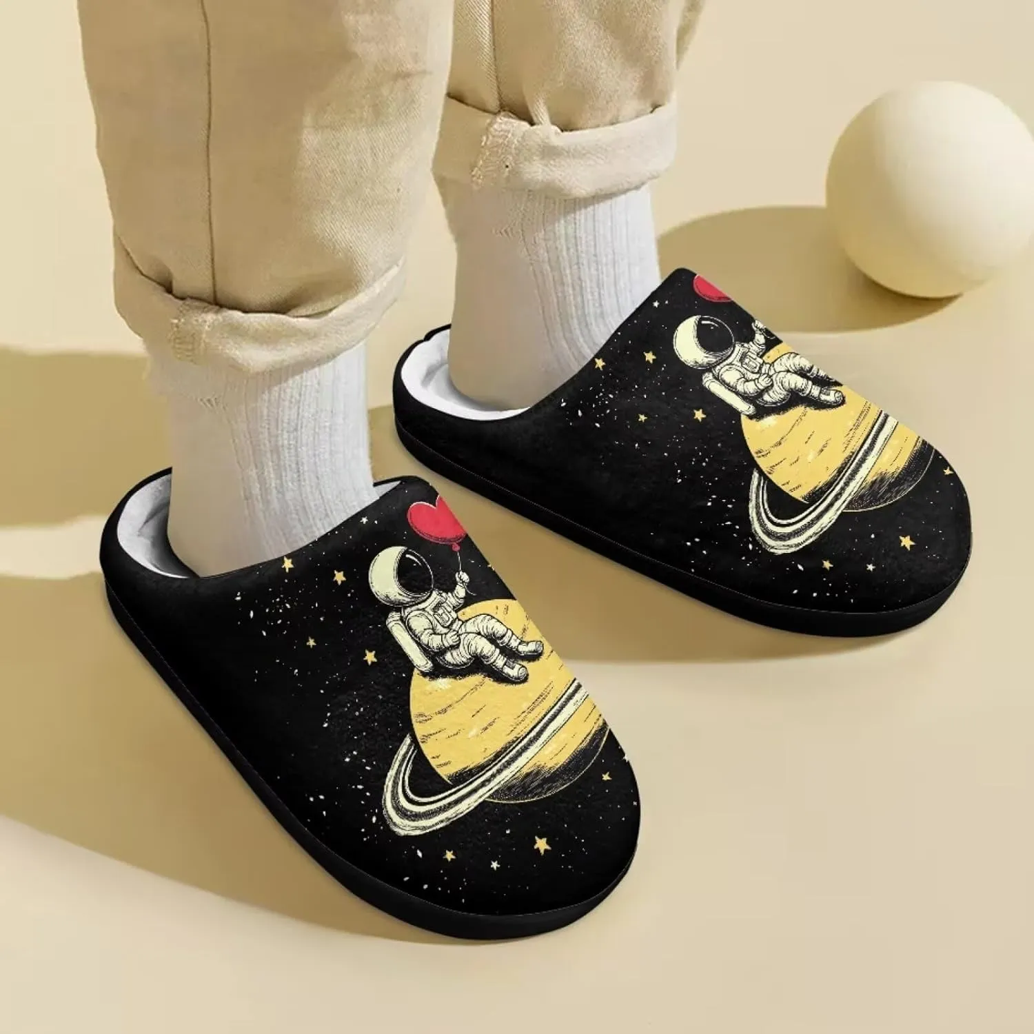 Winter Fluffy Slippers for Girls and Boys, Comfy Warm Scuff Slippers for Walking, Slip On Closed Toe Shoes for Home