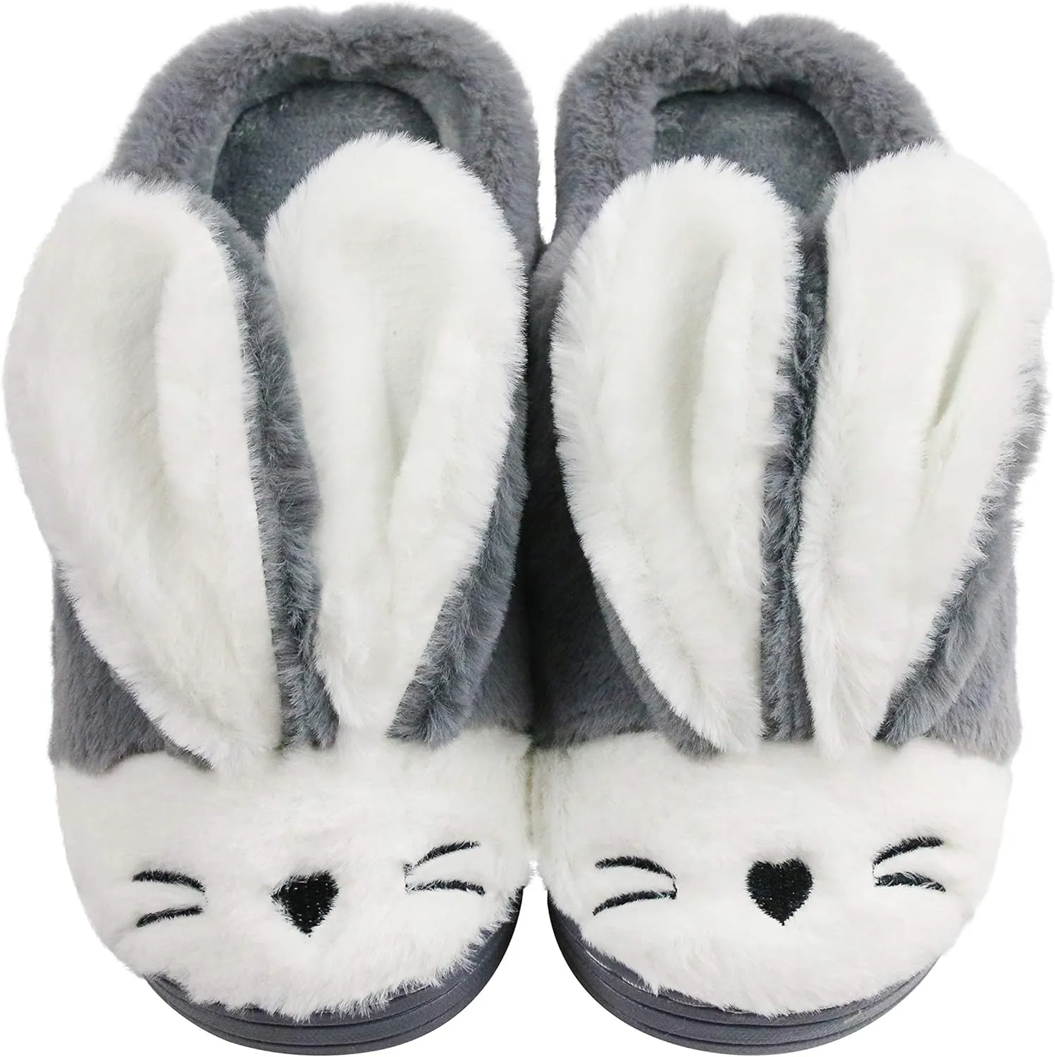 Women Memory Foam House Slippers Cozy Cute Bunny Animal Home Slipper Indoor Outdoor Birthday for Girls Ladies