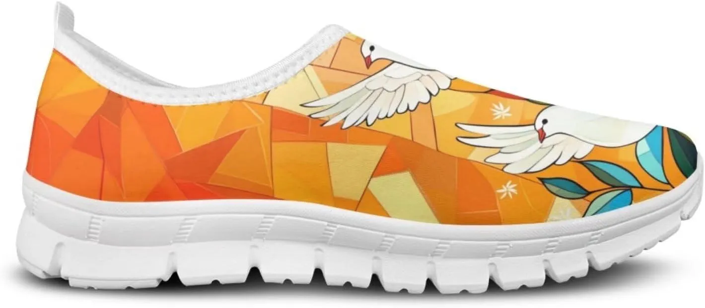 Women Slip On Sneakers Trendy Casual Shoes Womens Non Slip Walking Shoes
