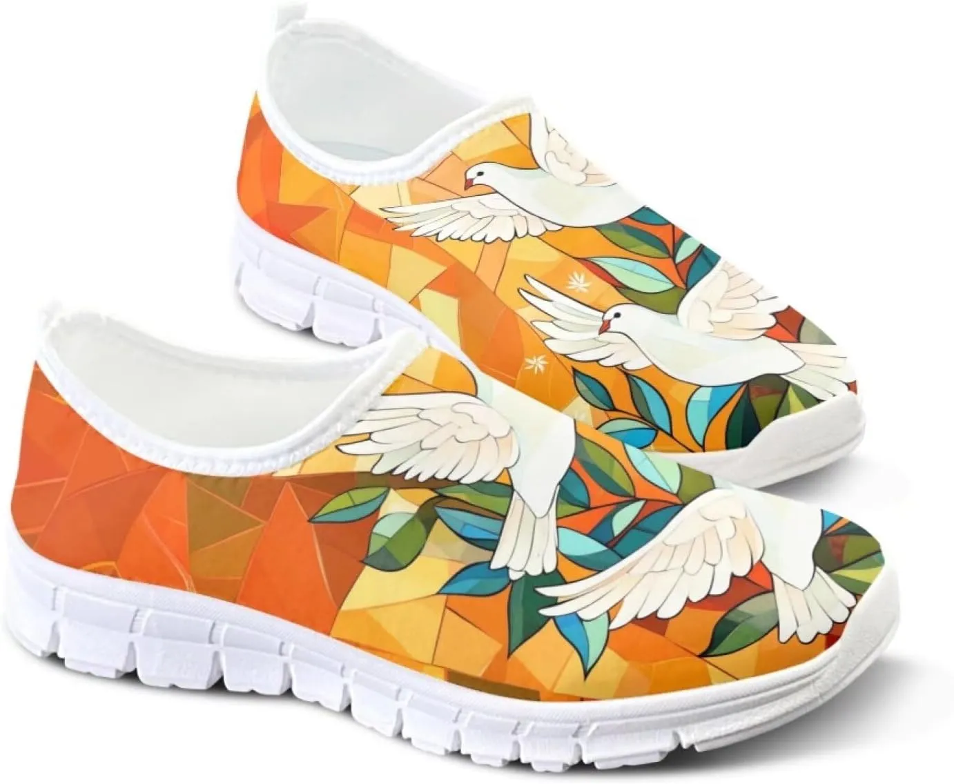 Women Slip On Sneakers Trendy Casual Shoes Womens Non Slip Walking Shoes